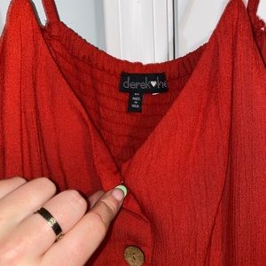 Derek heart jumpsuit RED